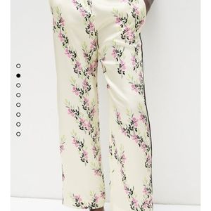 Zara piped floral pants
